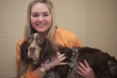 Vet tech student and furry patient