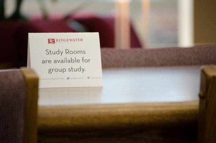 Study Rooms are available sign in the library