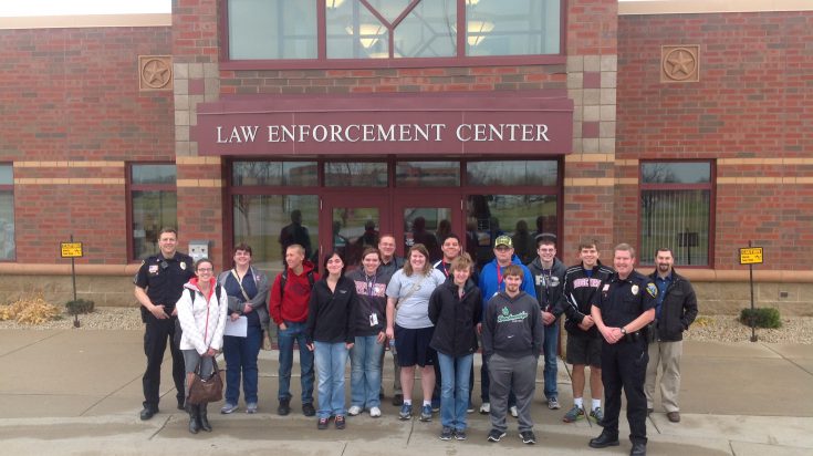Occupational skills club field trip to the Willmar Law Enforcement Center