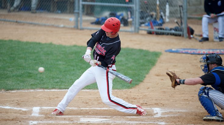 baseball batter swinging