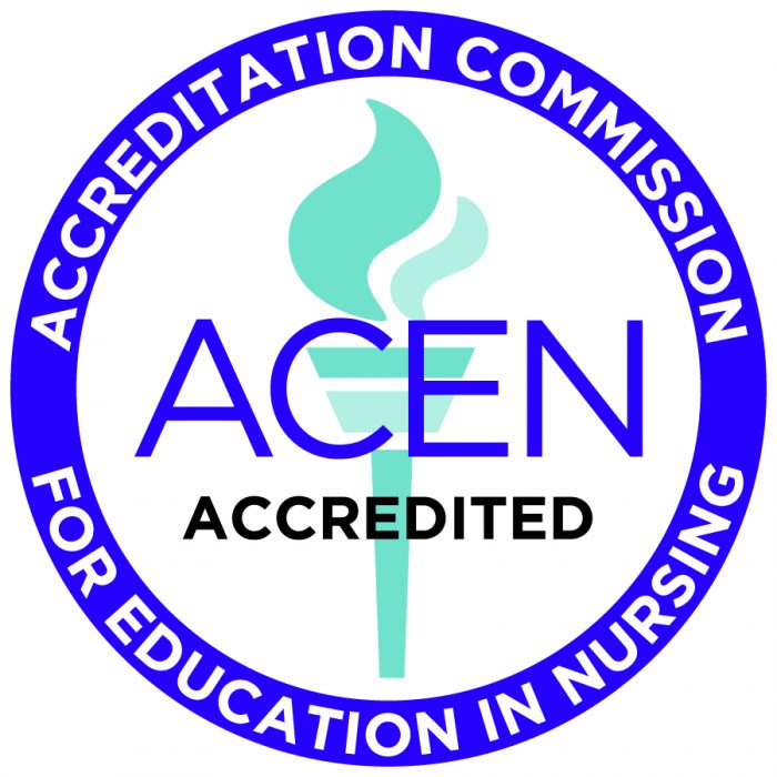 ACEN nursing accreditation seal