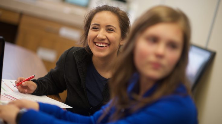 Administrative Assistant students studying
