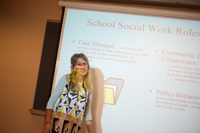 Human Services instructor teaching