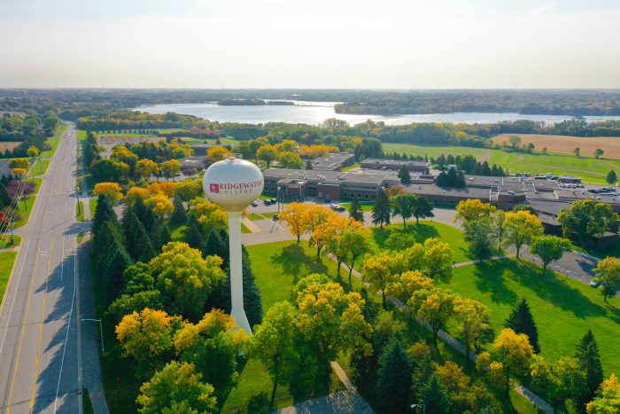 Aerial photo of the Willmar campus