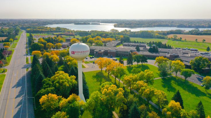 Aerial photo of the Willmar campus