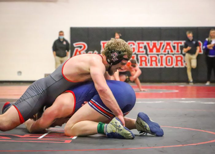 Ridgewater Warrior Rick Jones is one of four Warriors who earned a trip to the NJCAA national tournament March 4-5 in Iowa. Others include Trisitian Lang, Wil Yasseri, and Sawyer Varpness.