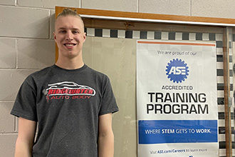 Student Tanner Friesen will compete in the SkillsUSA Competition