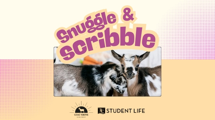 Snuggle & Scribble Goat Snuggling by Goat Shine Animal Therapy